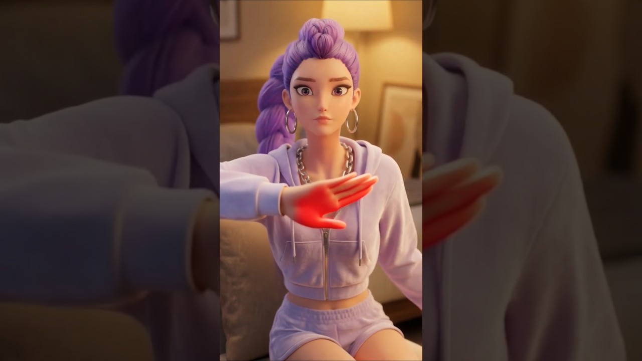 Rumi Pink Makeup Trend 💄💖 | Color Mix Challenge | K-POP Demon Hunters