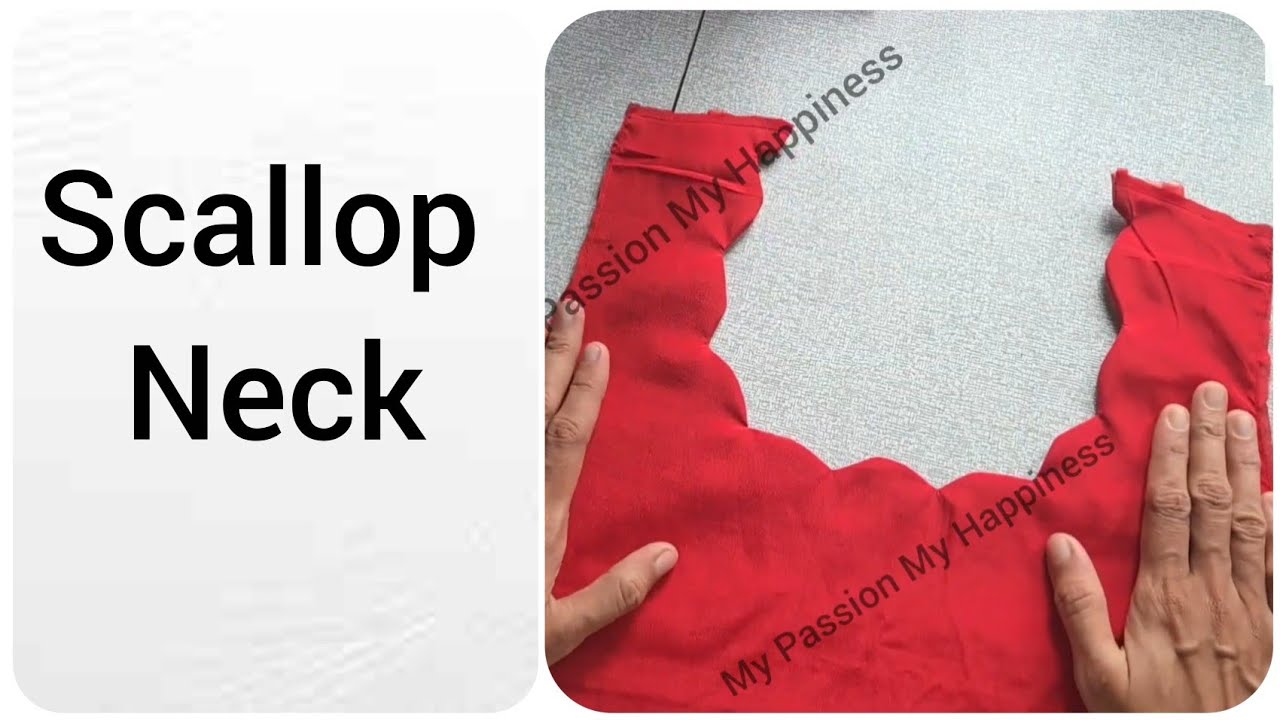 Scallop neck | Stitching malayalm