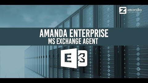 Amanda Enterprise MS Exchange Agent
