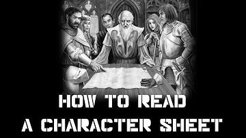 A basic intro to Character Sheets (D&D 5E) : Roleplaying games