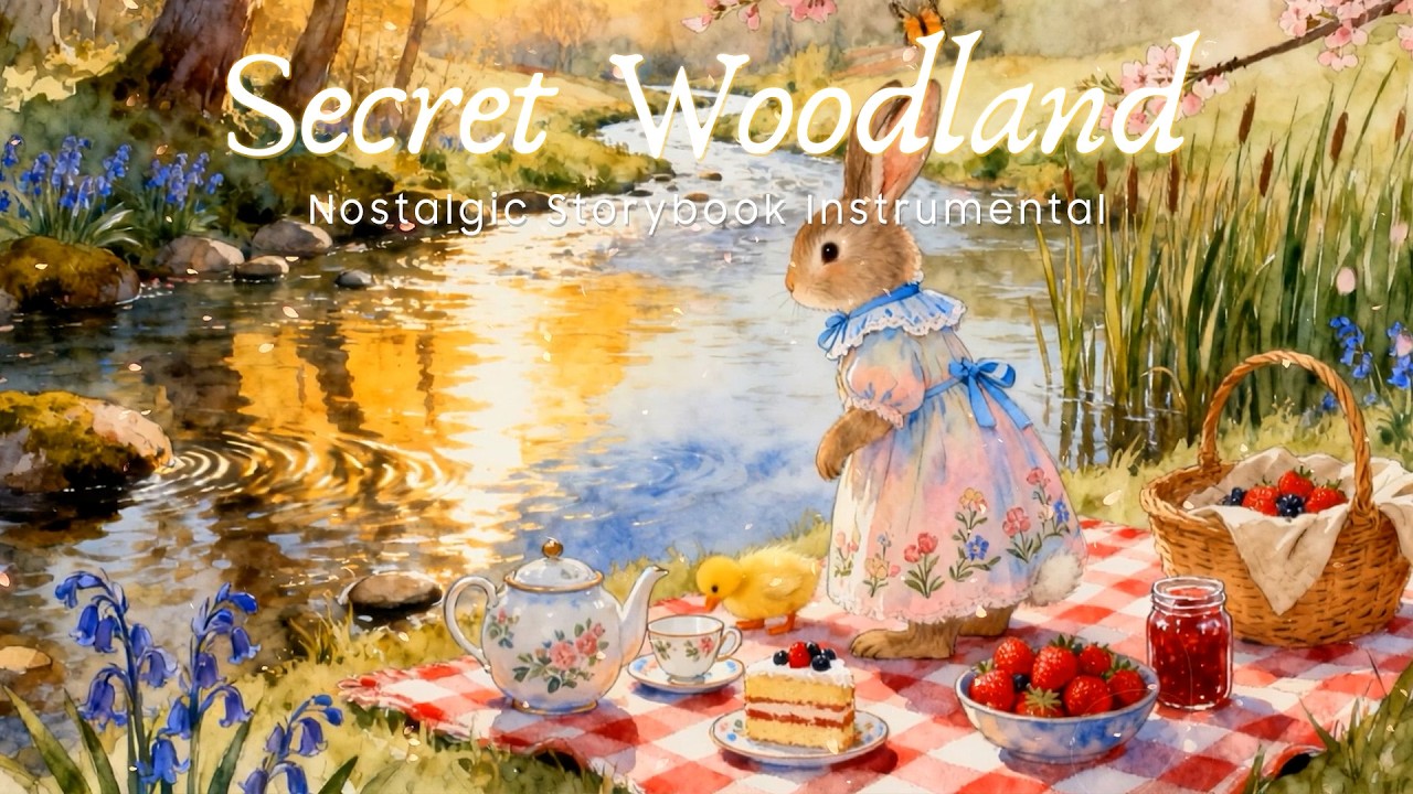 The First Sunlight in a Secret Woodland Garden ☀️🌷 | Nostalgic Music for Soft Storybook Tales