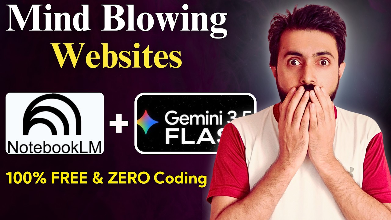 Gemini 3.5 Flash + NotebookLM: Build 100% FREE Professional Websites in Minutes (AI Tutorial)