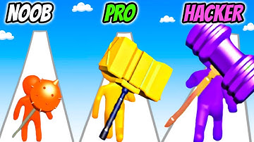 NOOB vs PRO vs HACKER - Giant Hammer