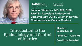 "Introduction to the Epidemiology and Control of Injuries" - John W Waterbor MD DrPH MS