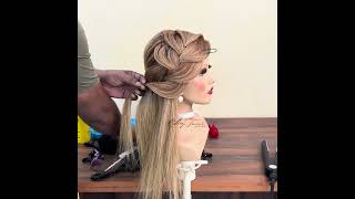 Bridal bun hairstyle ~ engagement bun hairstyle 