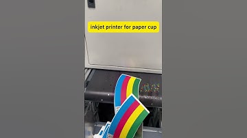 Paper cup printing machine #inkjetprinter #digitalprinting #cmyk #papercup #machine #factor
