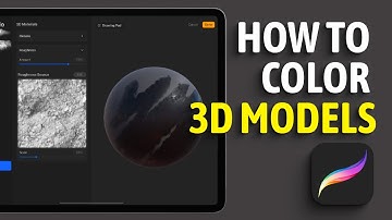 How To Color 3D Models In Procreate | Procreate 5.2