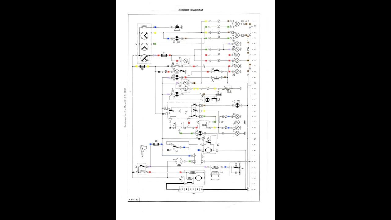 Citroen 2CV '81 Electric Wiring Diagrams - YouTube