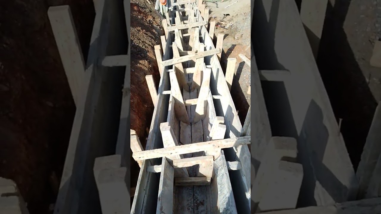 U drain moulds setting