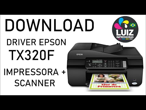 Como baixar e instalar o driver Epson tx320f  Download driver Impressora e Scanner