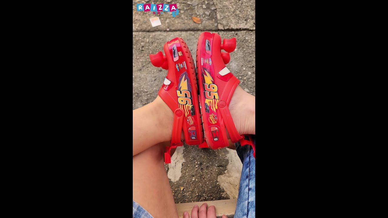 Relâmpago Mcqueen: A sandália mais veloz na Raizza Kids 🏁💥🔥