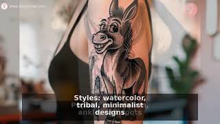 Donkey Tattoo Ideas Meanings & Design Inspiration
