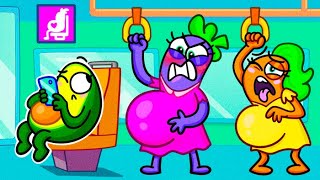 AVOCADO, GIVE ME A SEAT! || Funny Bus Situations || Avocadoo Comix