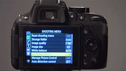 The Nikon D5200 Shooting Menu overview - youtube