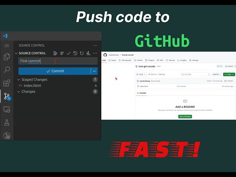 Push Code to GitHub Using VSCode Source Control (Fast & Easy Tutorial)