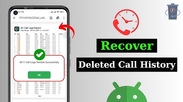 How To Recover Deleted Call History on Android | Restore Deleted Call Log (2025)