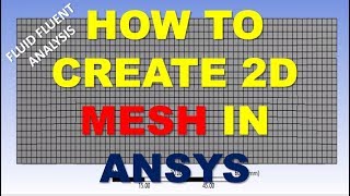 Ansys Tutorial How To Create Mesh In Ansys Fluid Fluent Analysis In Hindi