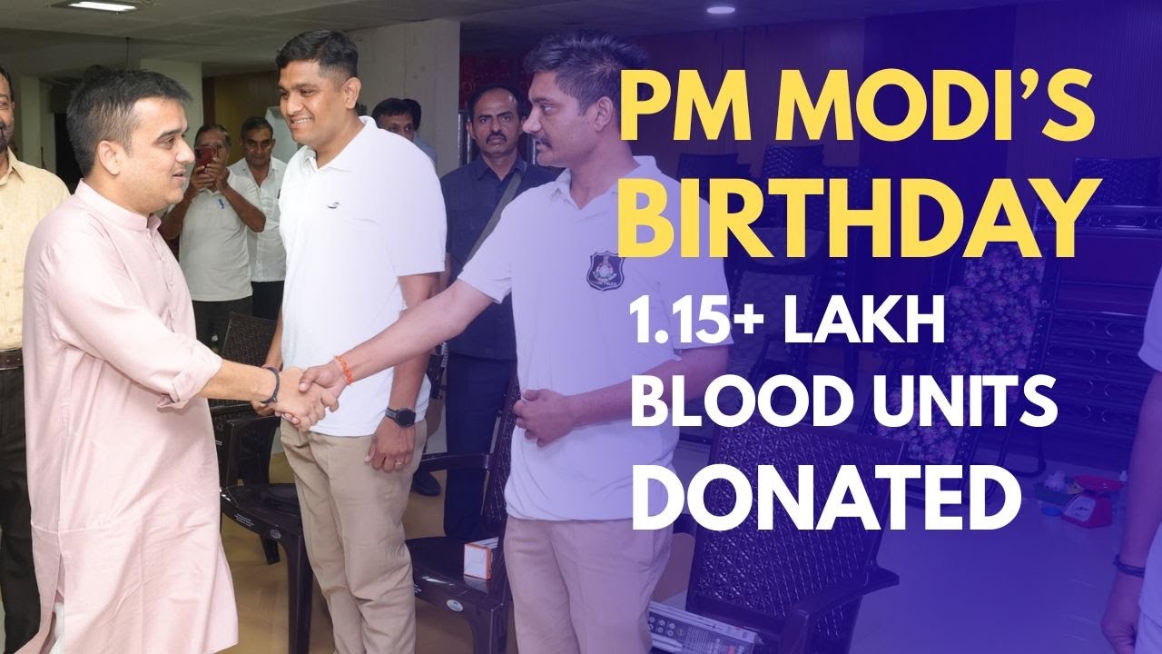 1.15 Lakh Blood Donations on PM Modi’s Birthday | Nation Salutes