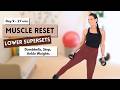 30 Min Lower Body Strength Sculpt Workout | Muscle Reset Day 9 | Glutes, Thighs &amp; Calves