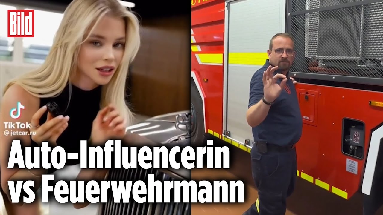 Feuerwehr veräppelt TikTokerin: Wer macht's besser?