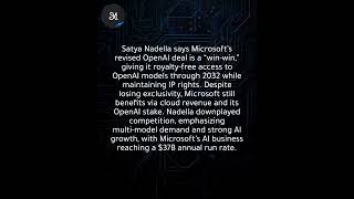 Nadella says Microsoft is ready to leverage OpenAI partnership deal after fresh agreement