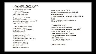 Frank Sinatra - New York New York [Karaoke - Polydor All Star 2] Best backing - Static Lyrics