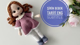 Amigurumi Şirin Bebek💙1/4 Eng Subtitle(kol,bacak,arm,leg)Amigurumi doll,Amigurumi Tutorial,knitting