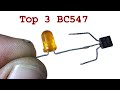 Top 3 Simple Electronics projects using BC547, diy inventions