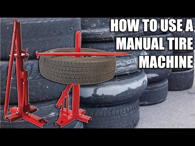 Manual tire changer. Manual tire changer. Video 3 