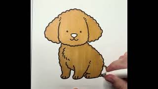 Color With Me Cute Dog Coloring Page