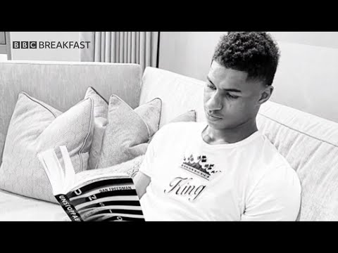 Manchester United's Marcus Rashford talks on BBC Breakfast about work to support vulnerable kids