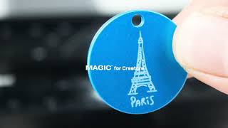 [MAGIC-E7] CNC engraving on aluminum pendants