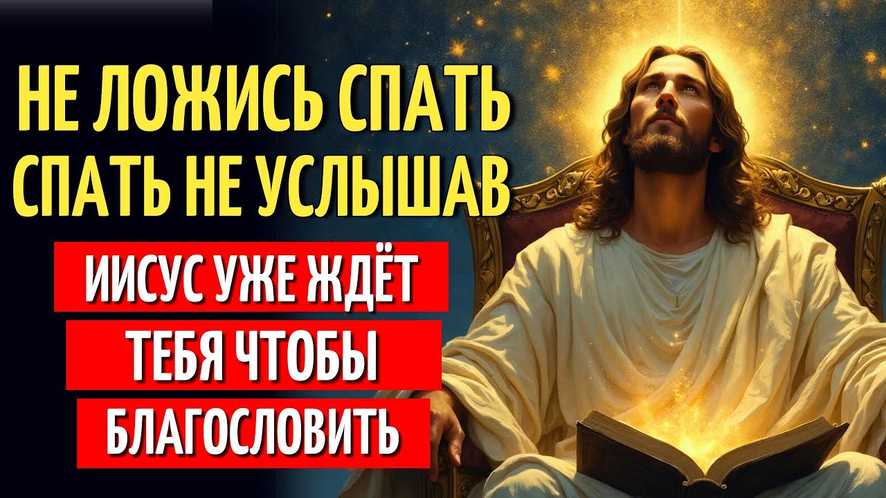 НЕ ЗАСЫПАЙ, ПОКА НЕ ПОСЛУШАЕШЬ ЭТУ МОЛИТВУ — ИИСУС ЖДЁТ ТЕБЯ СЕГОДНЯ НОЧЬЮ
