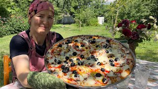 🔴 MUTLAKA İZLEYİN ❗️❗️❗️ ODUN  KÜRESİNDE   ÇOOK   LEZZETLİ   PİZZA PİŞİRDİK 🍕 #cooking  #köydeyaşam