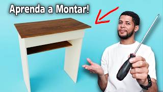 Escrivaninha bonatto, Opção para um SetUp Barato e Compacto. Como Montar. Thiene