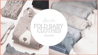 Mum Hacks: How to Fold & Organise Baby Clothes using the Konmari Method | Mum2Be