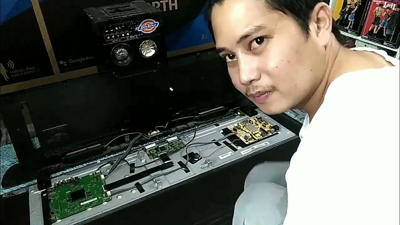 How to fix flat screen tv with black screen half screen or glitching