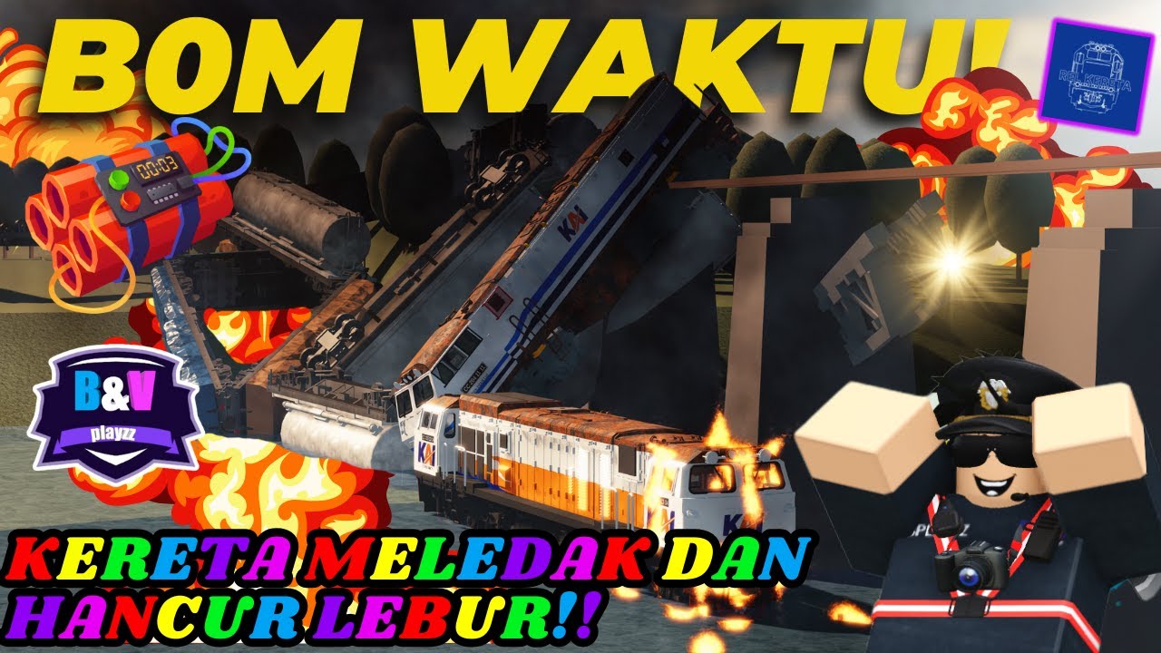 B0M WAKTU!! KERETA MELEDAK DAN HANCUR LEBUR!
