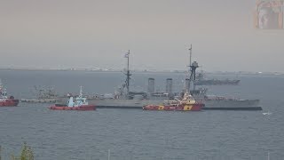 Armored Cruiser Hs Georgios Averof Entering Thessaloniki Port