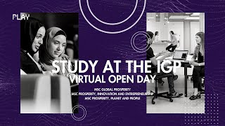 Hari Terbuka Program MSc IGP 2022 | Dr Yuan He, Dr Konrad, Prof Costanza, Alumni PIE MSc & Mahasiswa GP