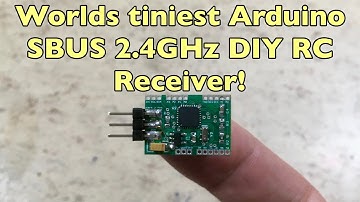 Worlds tiniest SBUS Arduino 2.4GHz DIY SMD RC receiver & sound controller manufactured by PCBWay.com