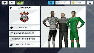 kit do Corinthians para dream leage soccer 2021