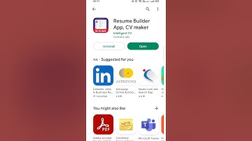 Learn to make a CV from mobile | How to make a resume from mobile || CV maker #shorts