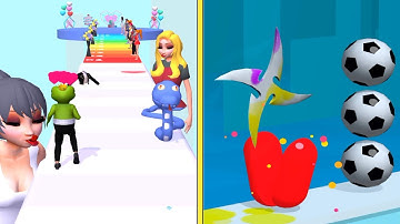 Frog Prince Rush Vs Dont Slice the cats Asmr Slicing All levels Gameplay walkthrough Android iOS