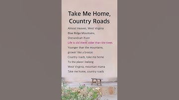 Thumbnail of Take Me Home, Country Roads | John Denver #lyrics