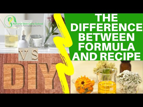 Formula Vs Recipe = Cosmetic Formulation Vs DIY (Difference Between Formula & Recipe) hqdefault