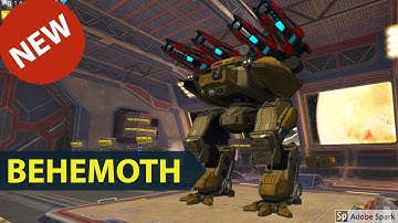 New Robot with 4 Heavy Weapons - Behemoth - War Robots Test Server Gameplay