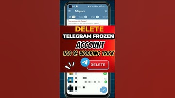 How to delete frozen telegram account | telegram frozen account delete kaise karen #telegramfrozen