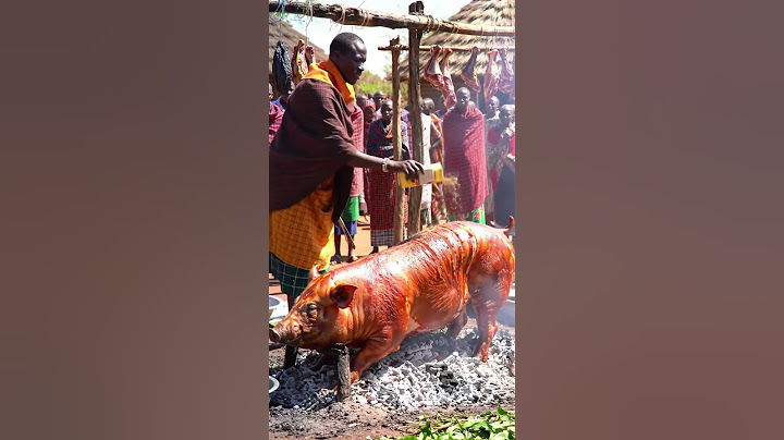 Tribe People BBQ a Whole PIG for a FEAST! #africanlife #food #tribepeople #tribalculture