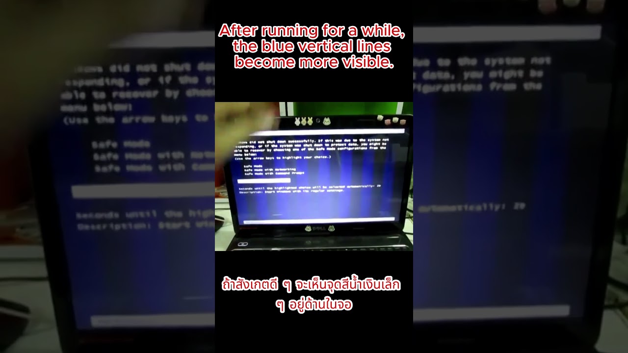 Dell N5010 Display Problem – Blue Vertical Lines on Screen (Graphic Chip Issue)